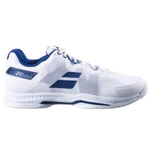 NEW BABOLAT men's sfx 3 all court tennis shoe in white/ navy